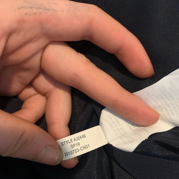 J. Crew Silk One Shoulder Dress in Polka Dot - Picture 6 of 8